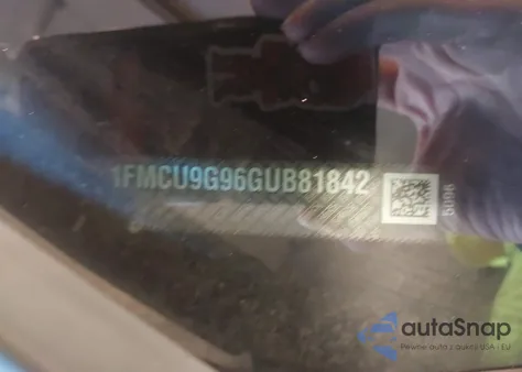 2016 Ford Escape Se from USA, damaged, VIN 1FMCU9G96GUB81842